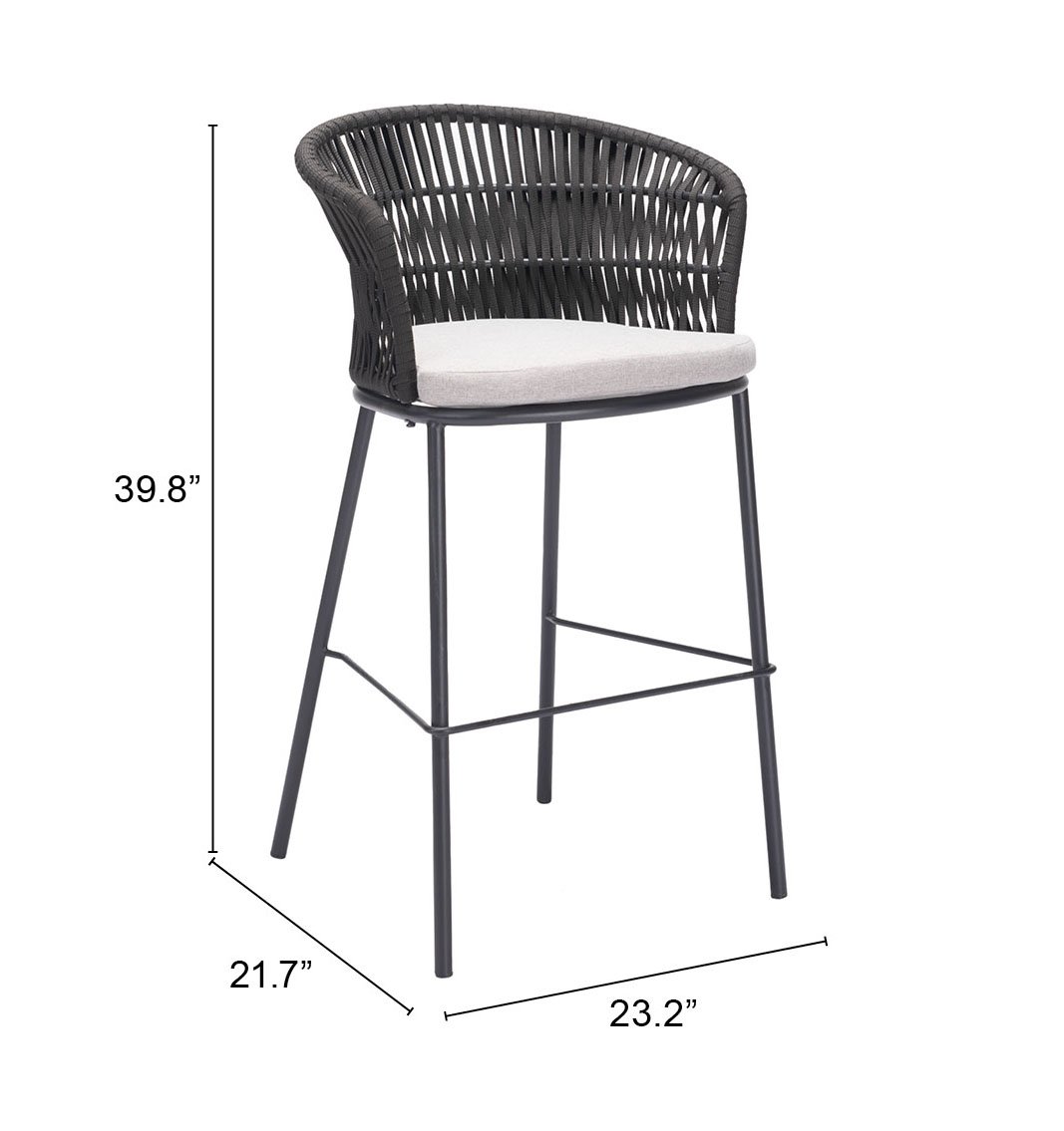 Freycinet Barstool (Set of 2) Black - Image 11