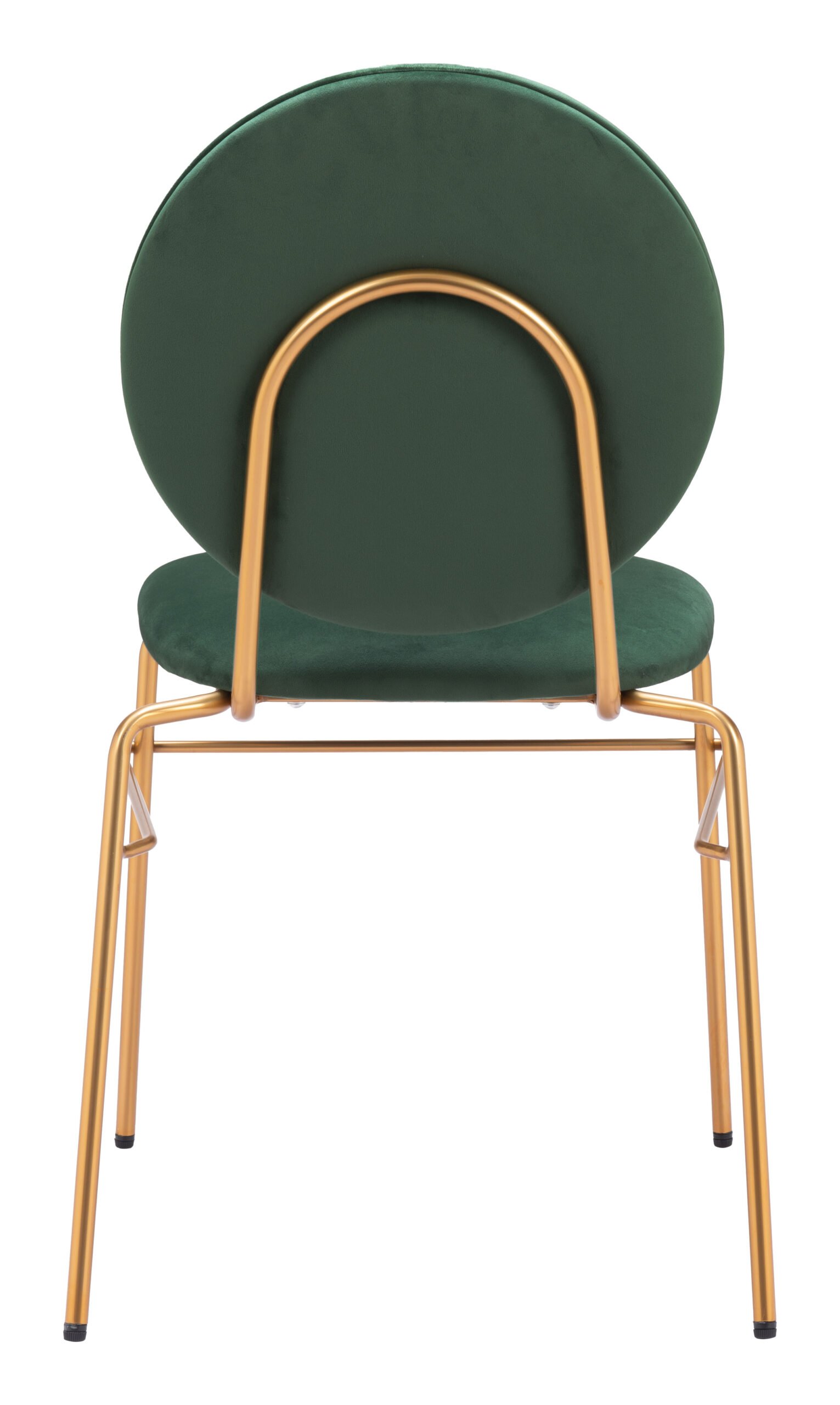 Odessa Dining Chair (Set of 2) Green & Gold - Image 6