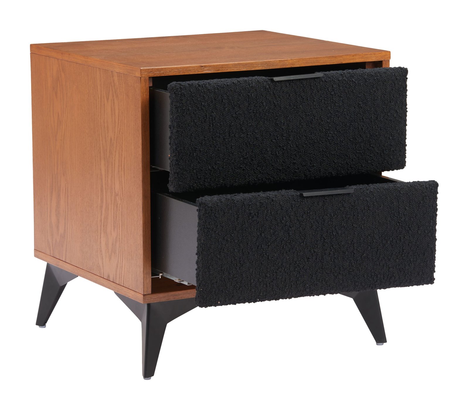 Zarif Nightstand Black & Walnut - Image 9