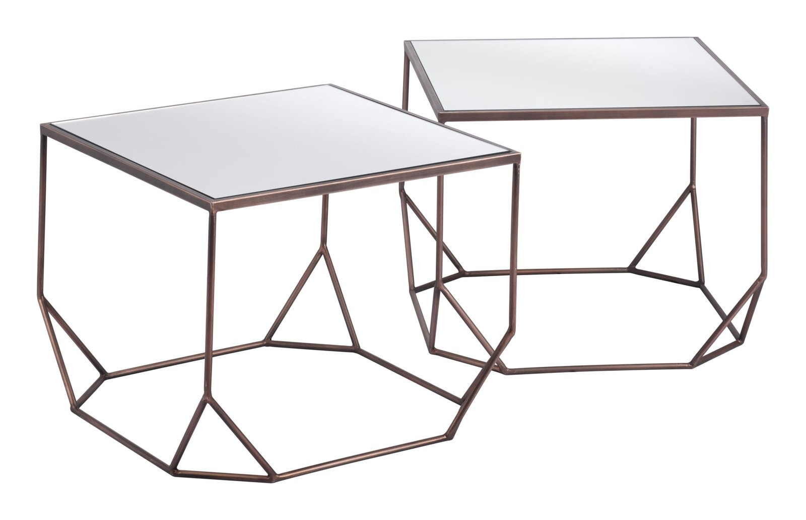 Arzon Coffee Table Set (2-Piece) Bronze - Image 2