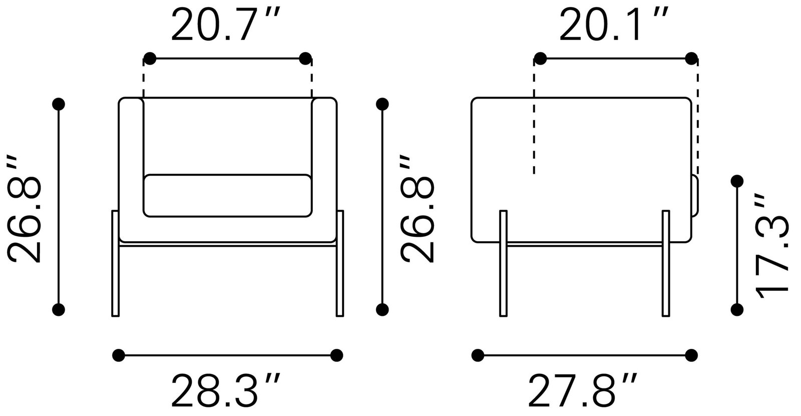 Jess Accent Chair Gray - Image 10