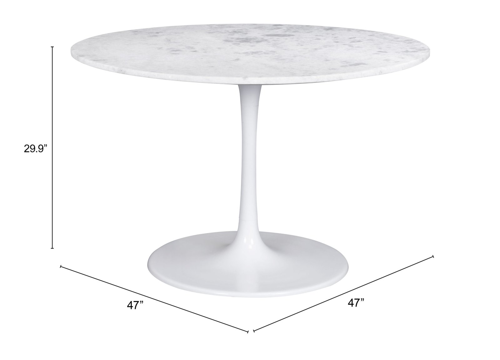 Phoenix Dining Table White - Image 13