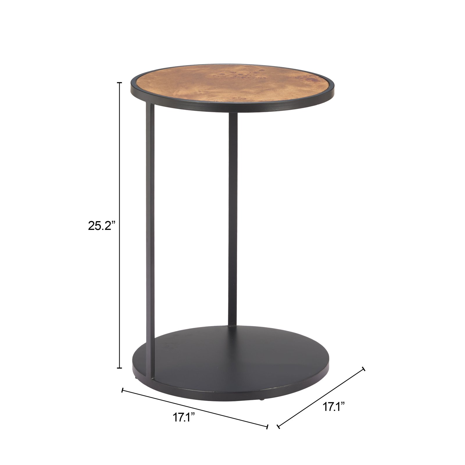 Nodo Side Table Brown & Black - Image 8