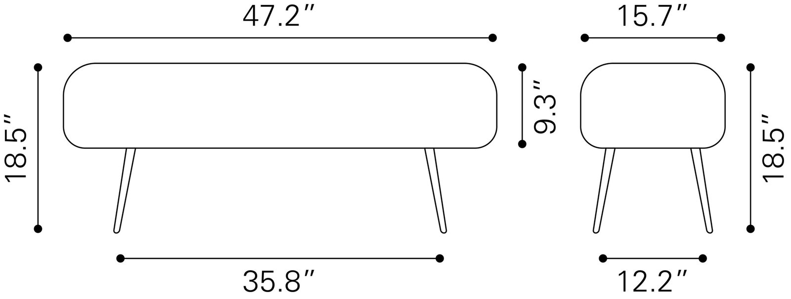 Creek Bench Glitter Black - Image 6