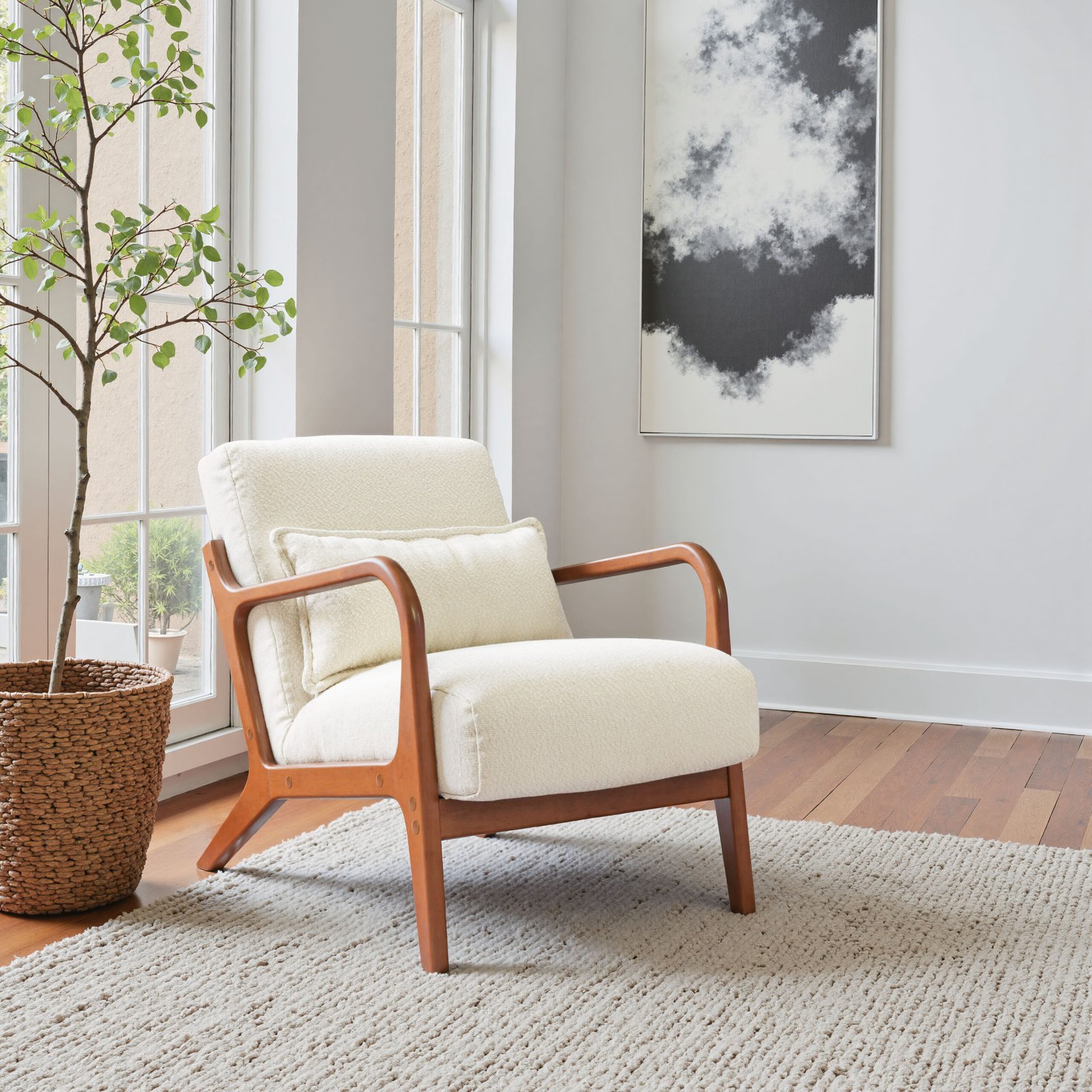 Macio Accent Chair Cream