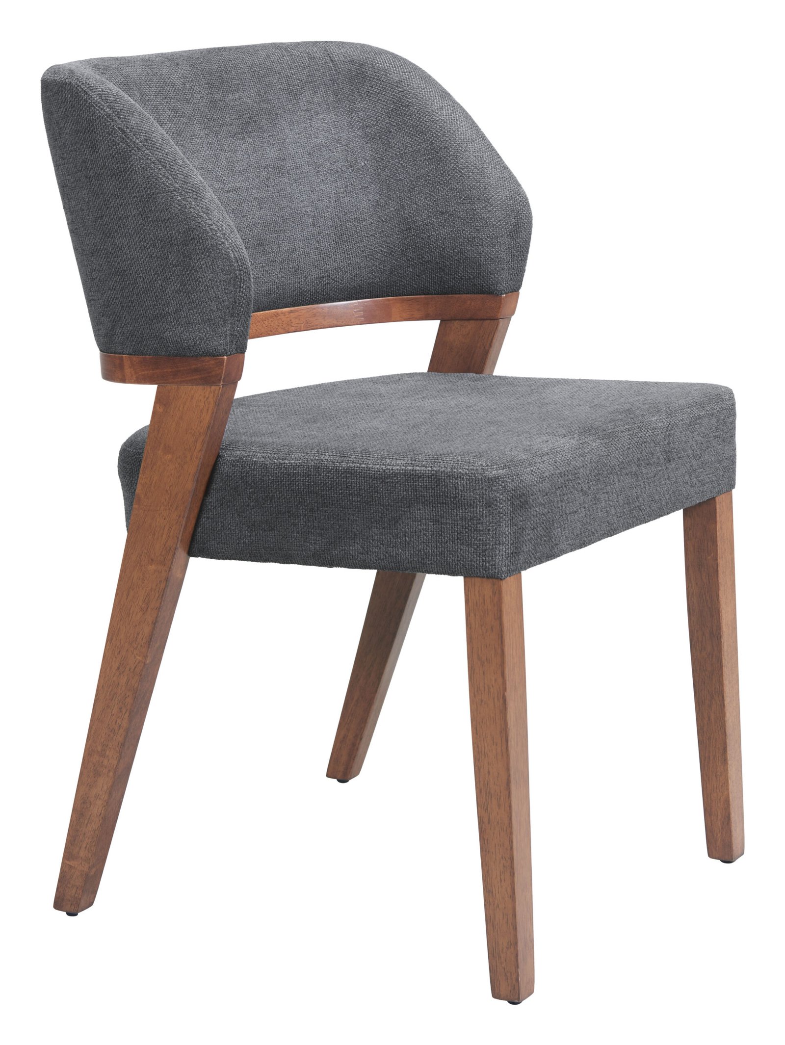 Sunobu Dining Chair (Set of 2) Azure Gray & Walnut