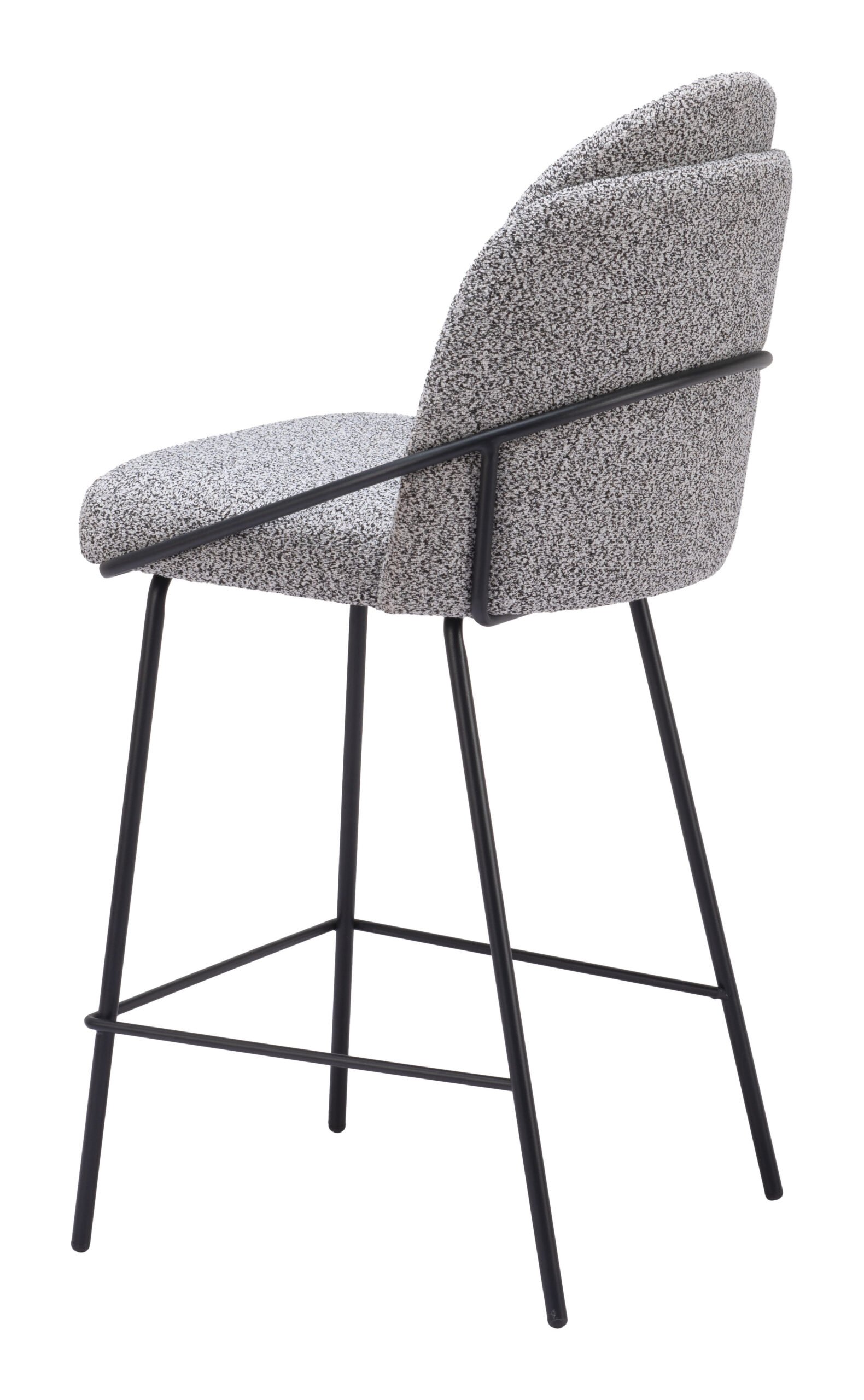 Jambi Counter Stool (Set of 2) Black & White - Image 5