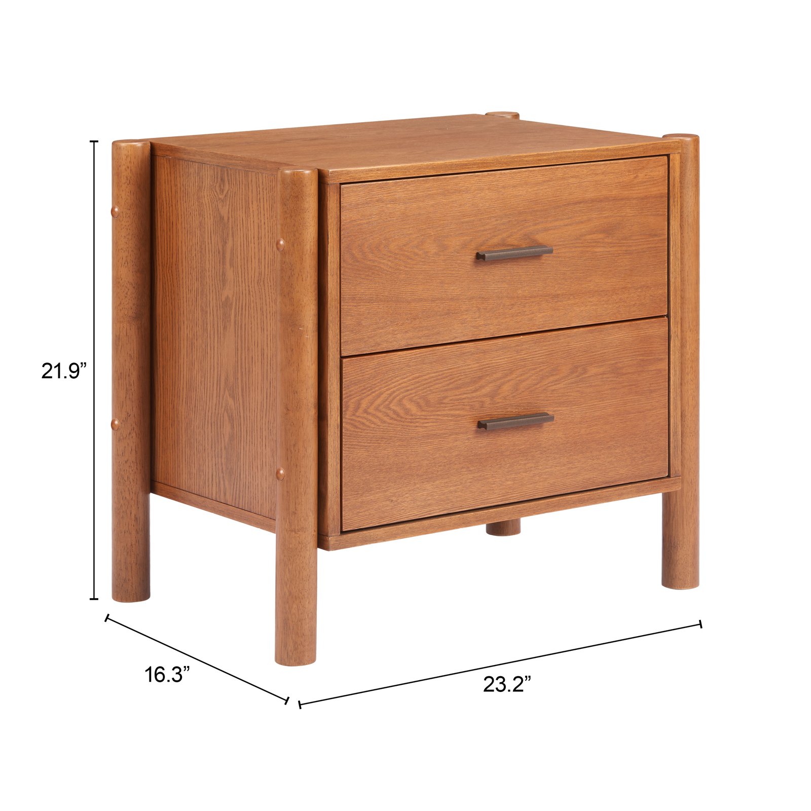 Beleza Nightstand Walnut - Image 9