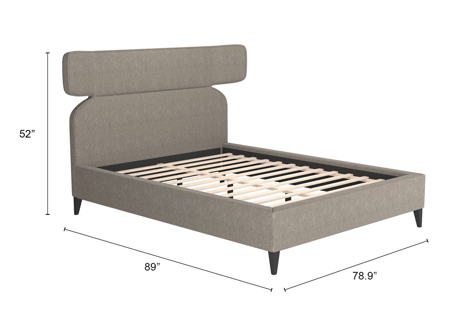 Dusa Queen Bed Olive Brown - Image 8