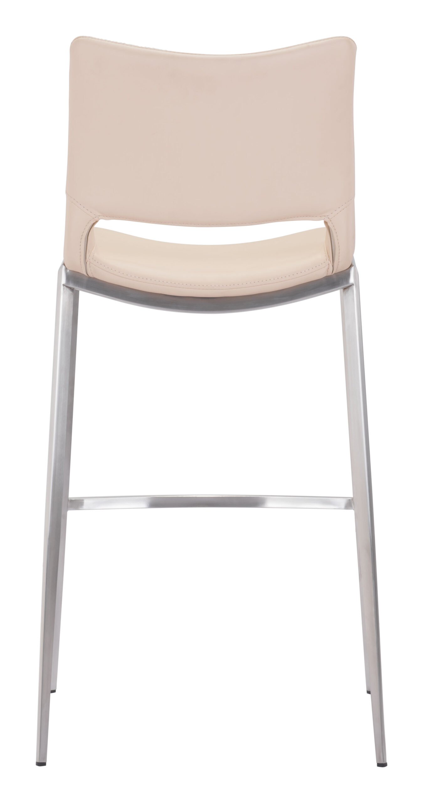 Ace Barstool (Set of 2) Light Pink & Silver - Image 6