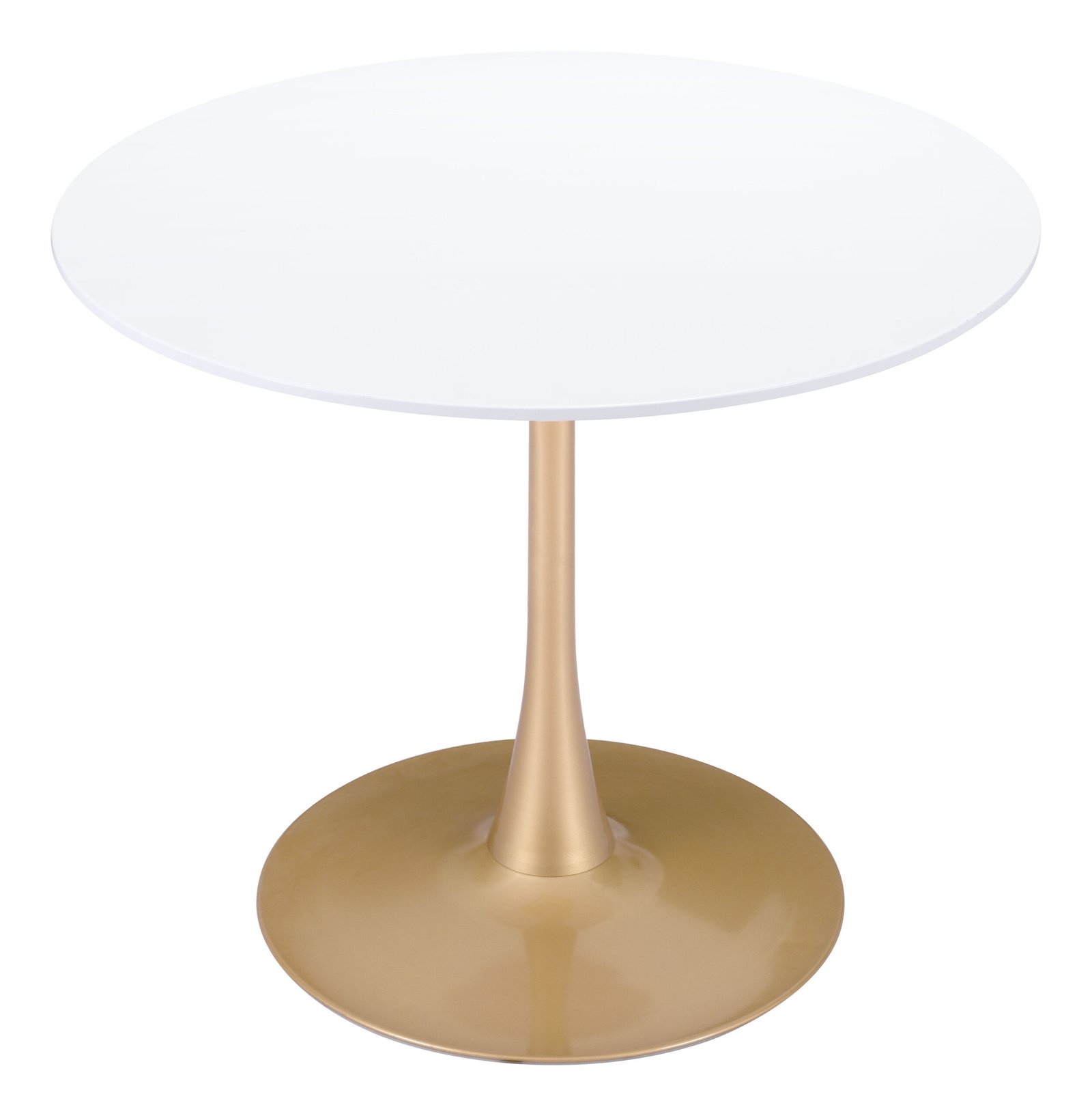 Opus Dining Table White & Gold - Image 5