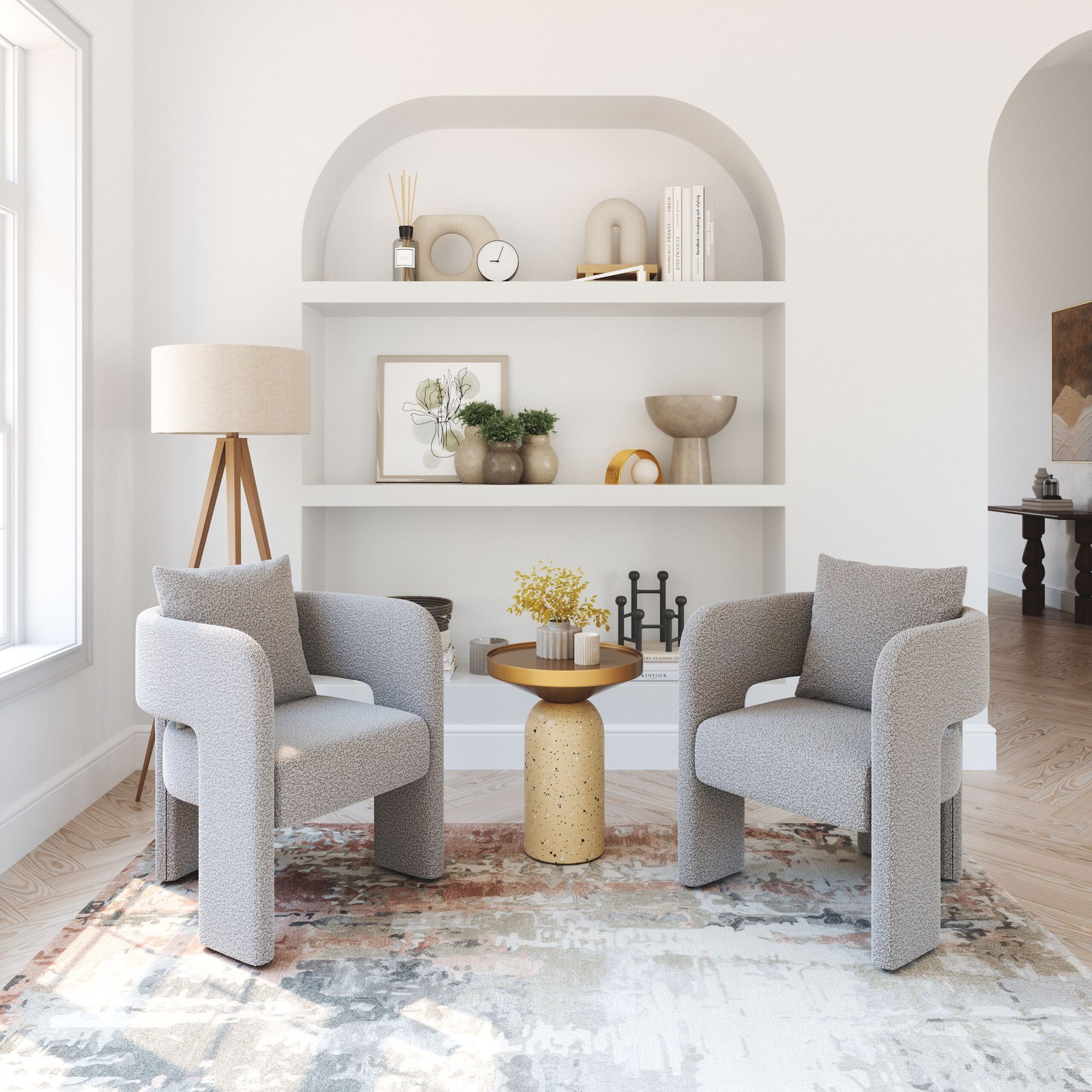 Melilla Dining Chair Misty Gray - Image 4