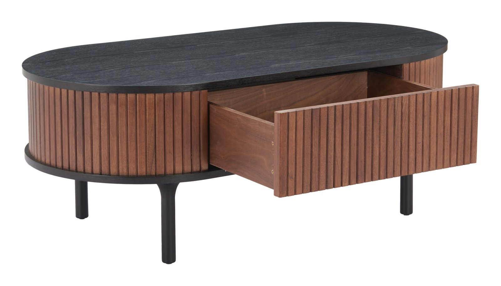 Koriana Coffee Table Black & Walnut - Image 6