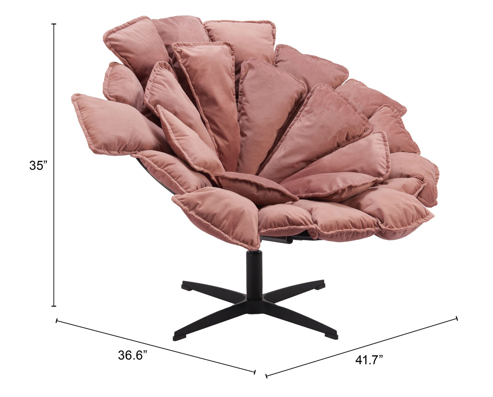 Kipas Accent Chair Pink - Image 9