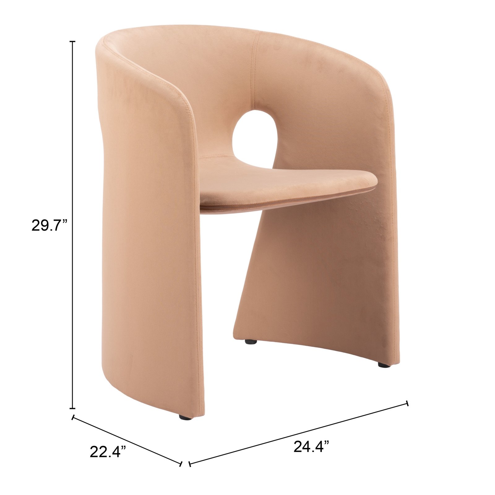 Rosyth Dining Chair Tan - Image 9