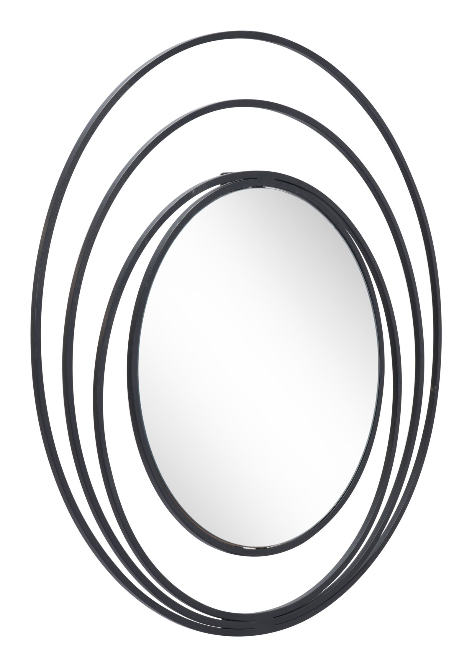 Luna Round Mirror Black - Image 2