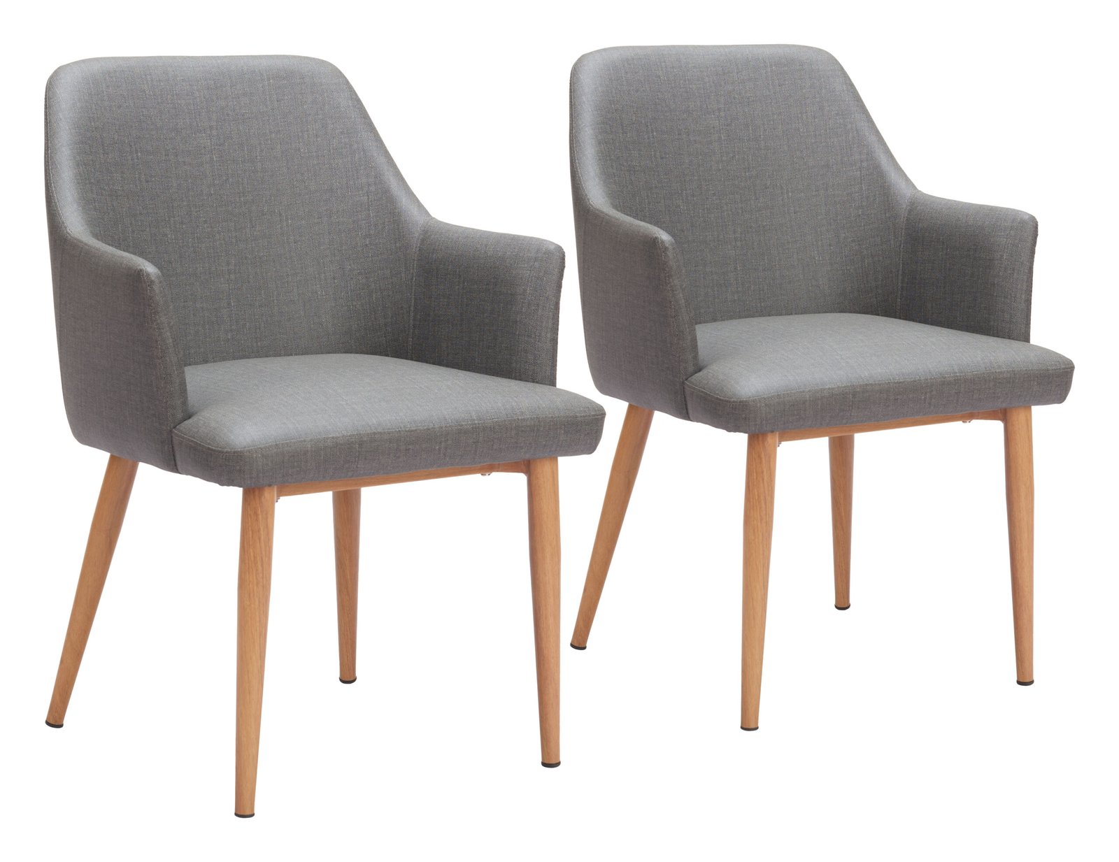 Wisom Dining Chair (Set of 2) Gray - Image 9