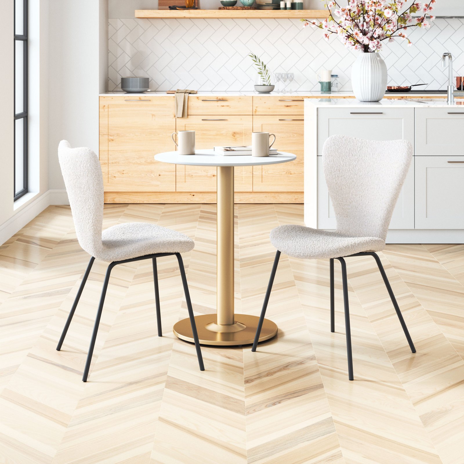 Thibideaux Dining Chair (Set of 2) Ivory - Image 2