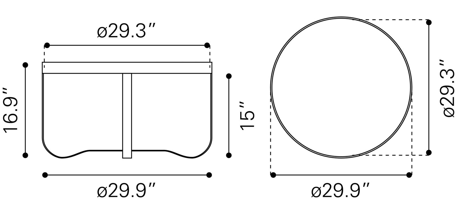 Vannes Coffee Table Brass - Image 9