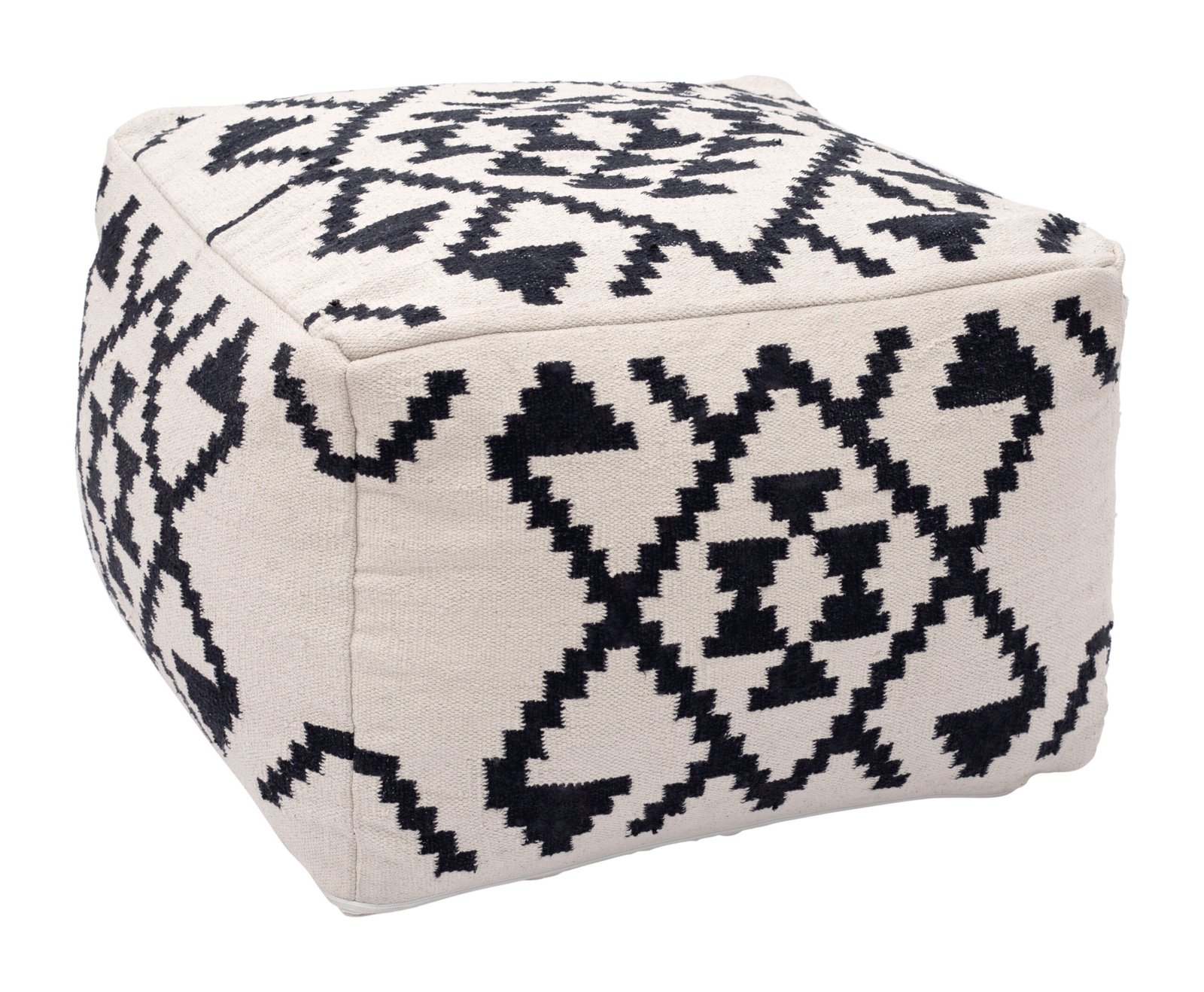 Lizardo Ottoman Beige & Black - Image 2