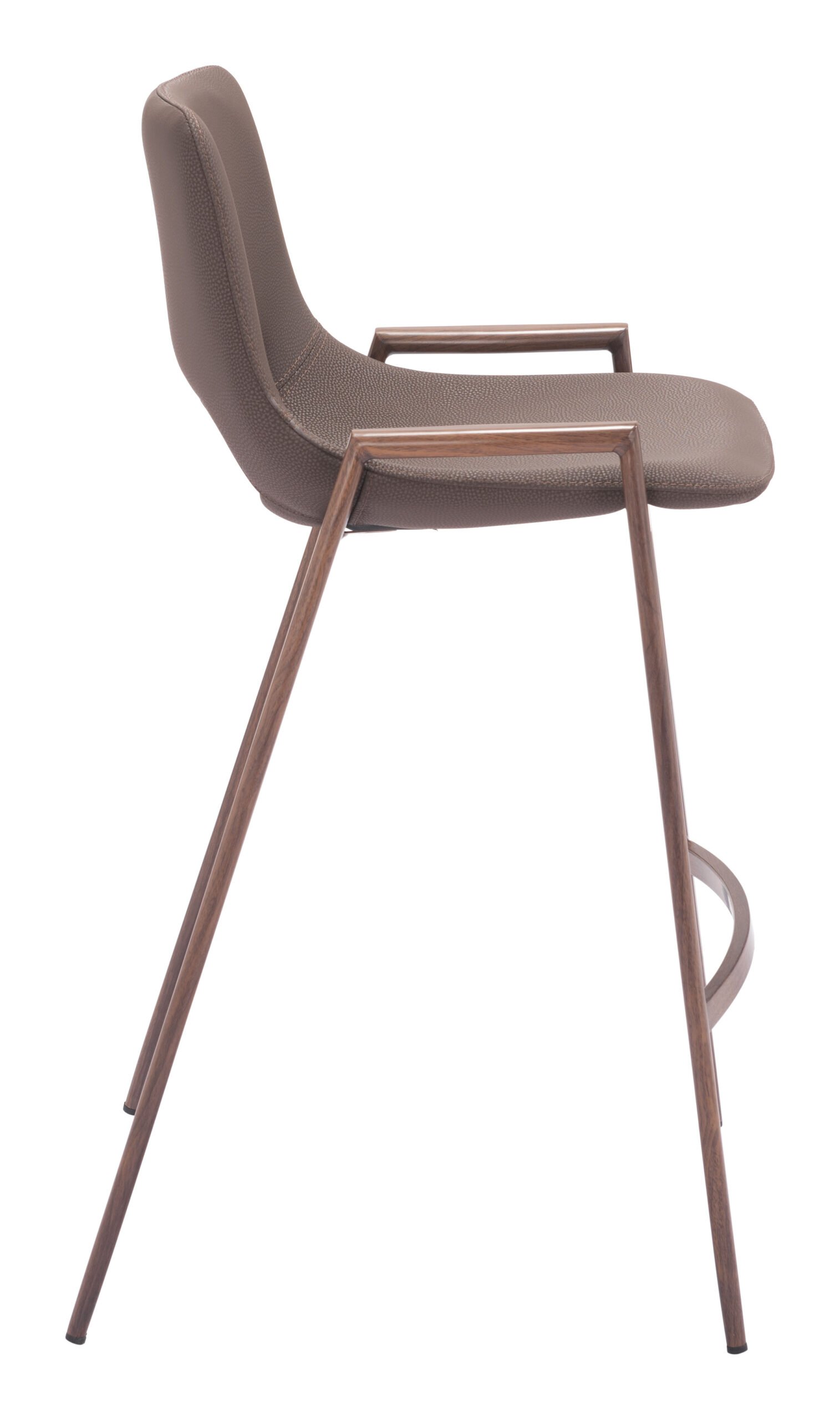 Desi Counter Stool (Set of 2) Brown & Walnut - Image 4