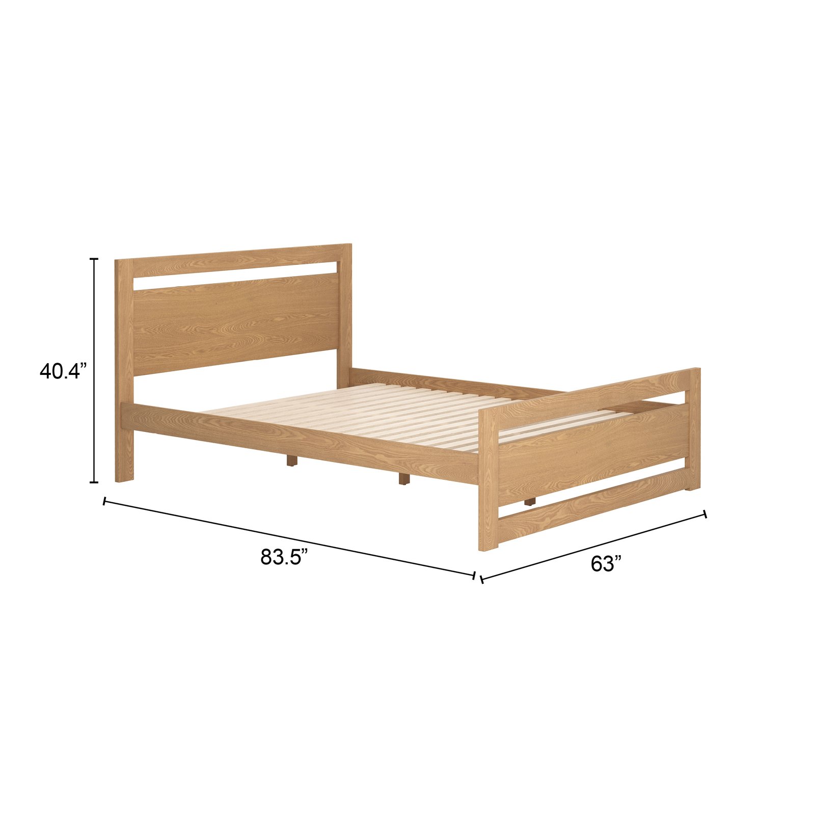 Repos Queen Bed Brown - Image 8