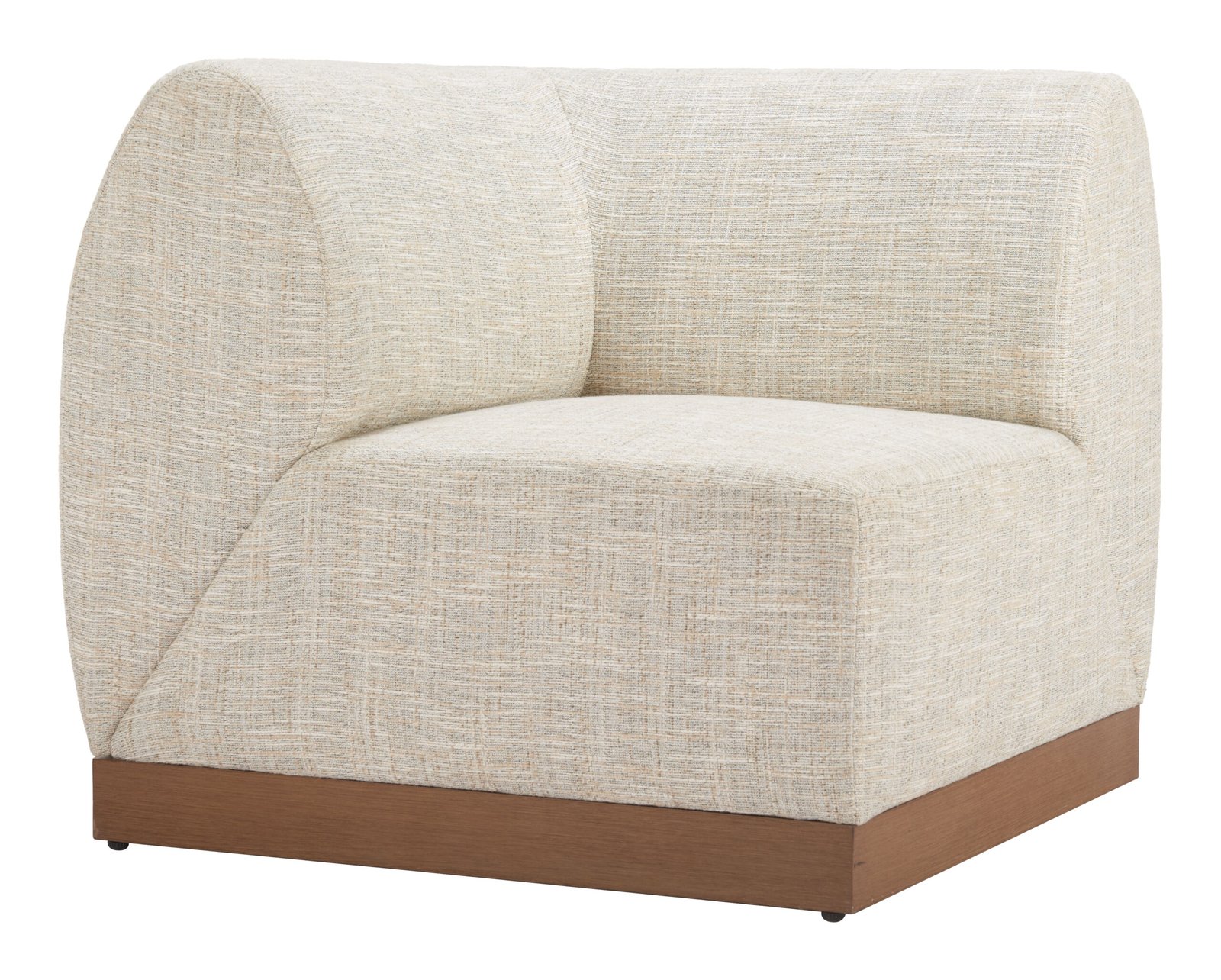 Christy Corner Chair Beige - Image 6