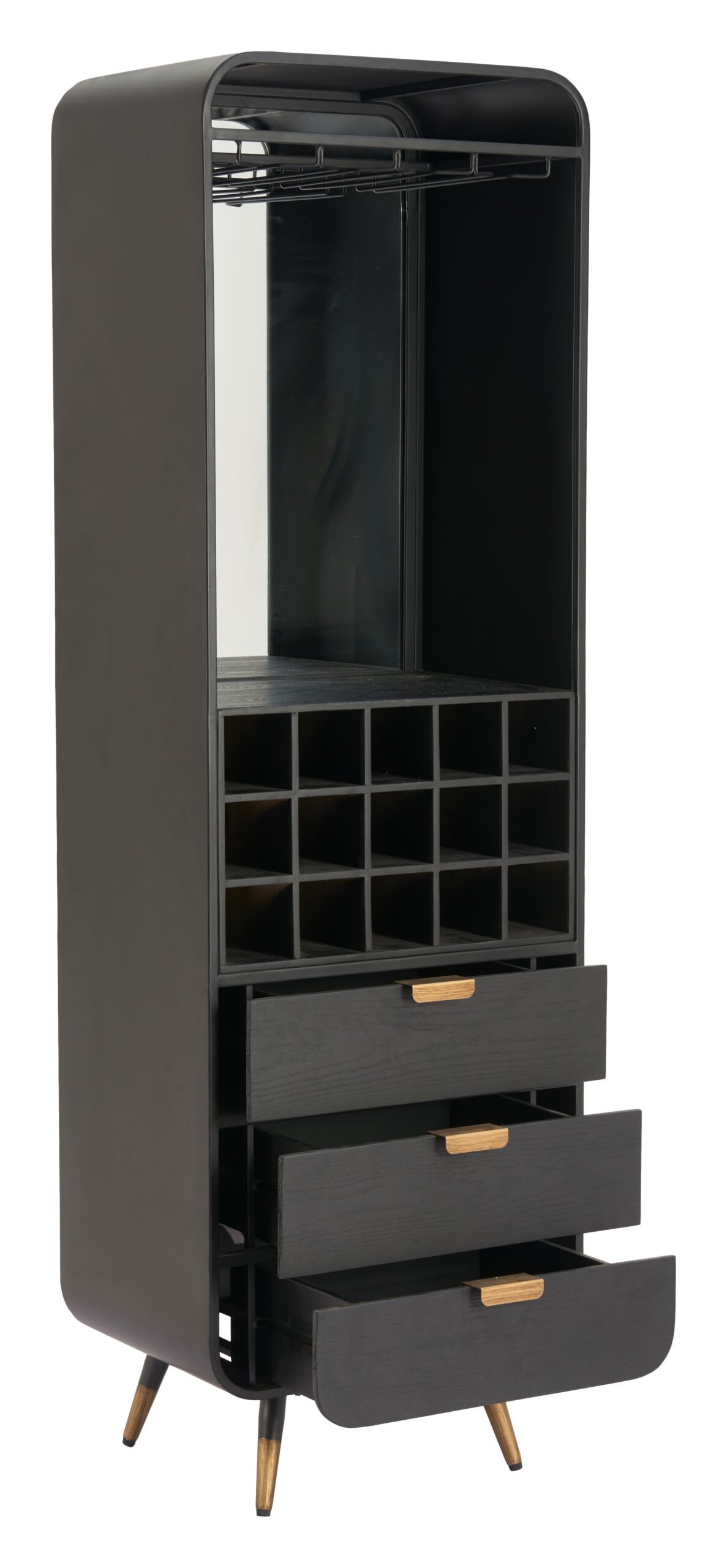 Magara Bar Cabinet Black - Image 7