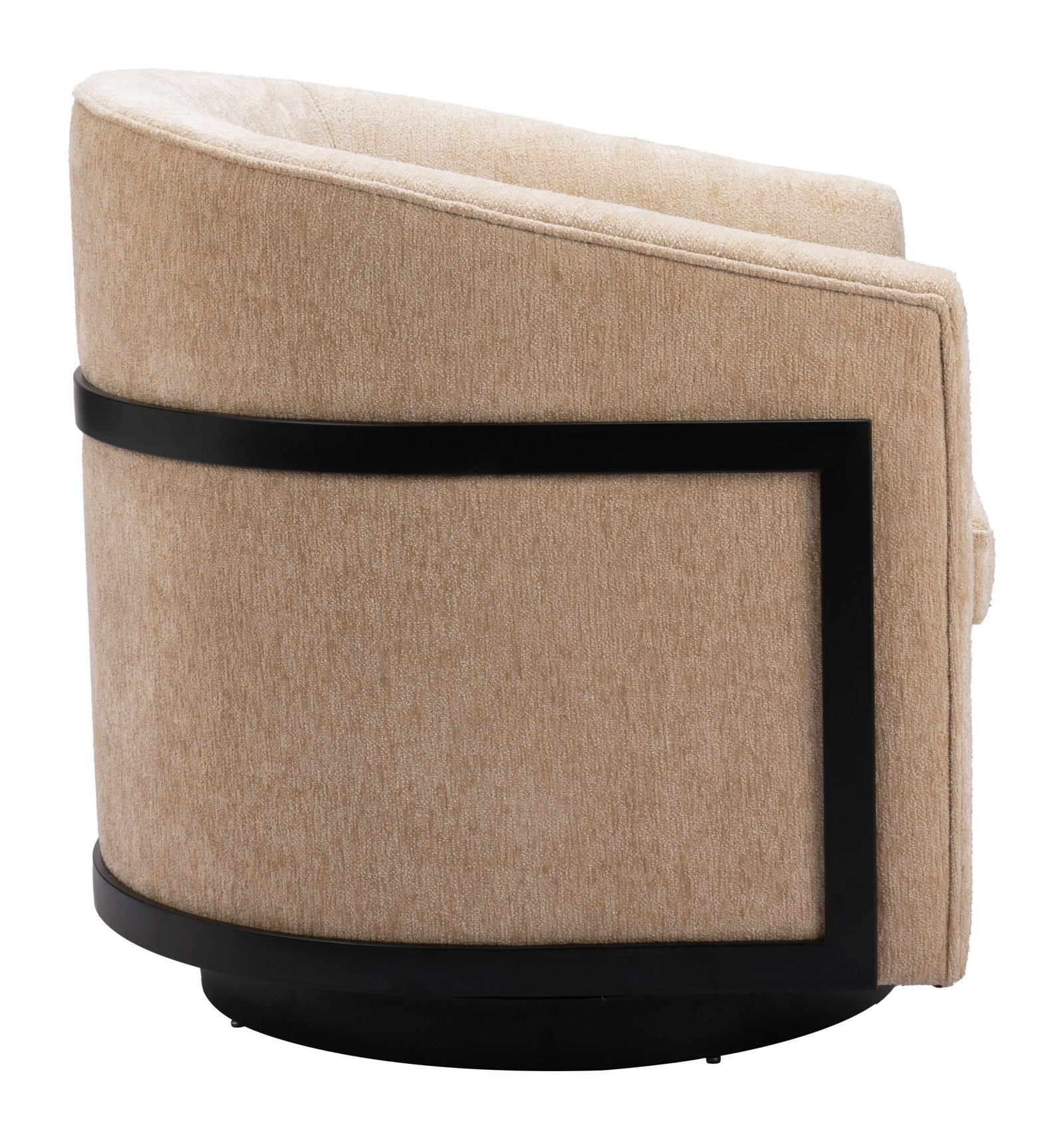 Hanko Swivel Chair Golden Beige - Image 2