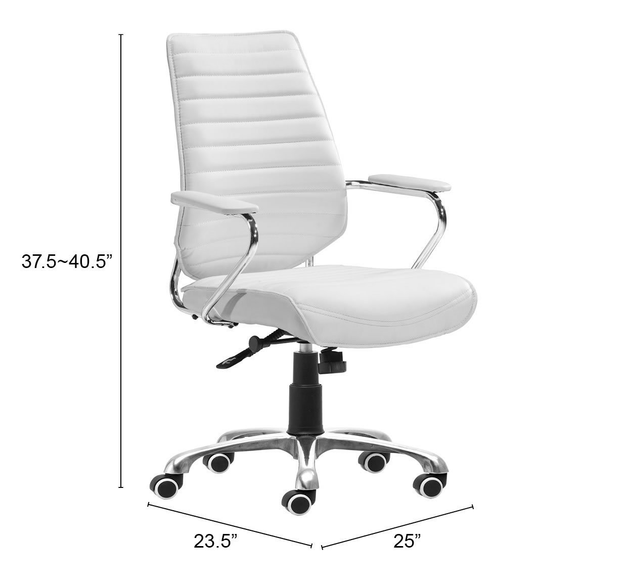 Enterprise Low Back Office Chair White - Image 7
