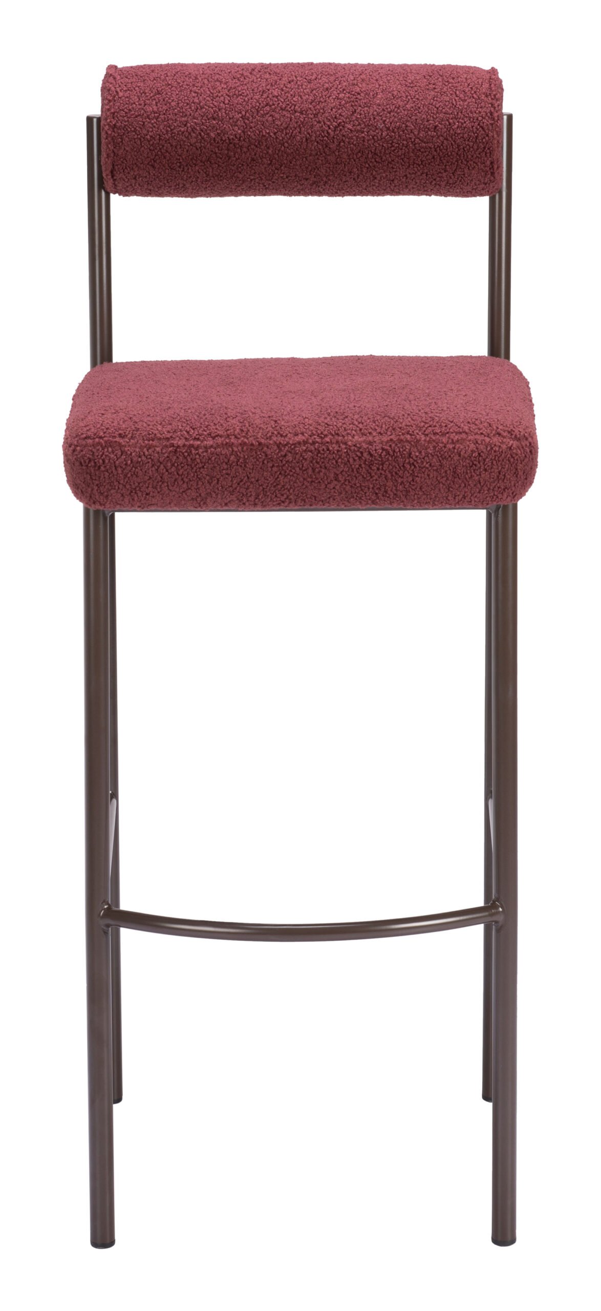 Livorno Barstool (Set of 2) Red & Bronze - Image 5