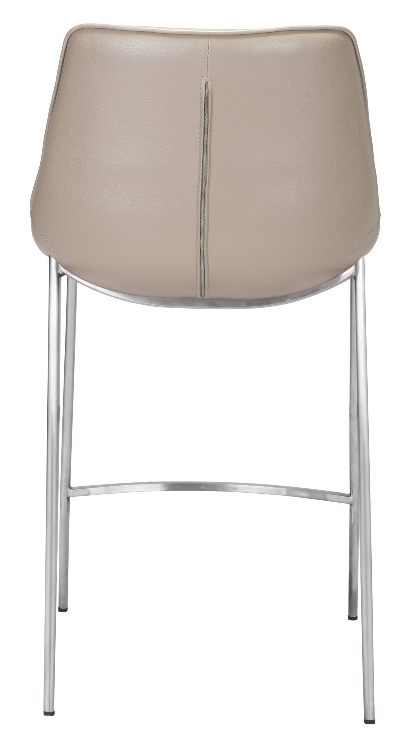 Magnus Counter Stool (Set of 2) Brown & Silver - Image 5