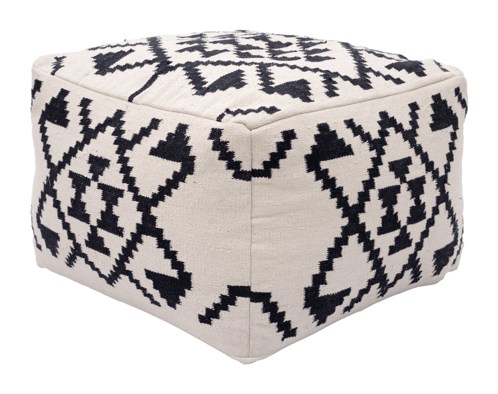 Lizardo Ottoman Beige & Black - Image 4
