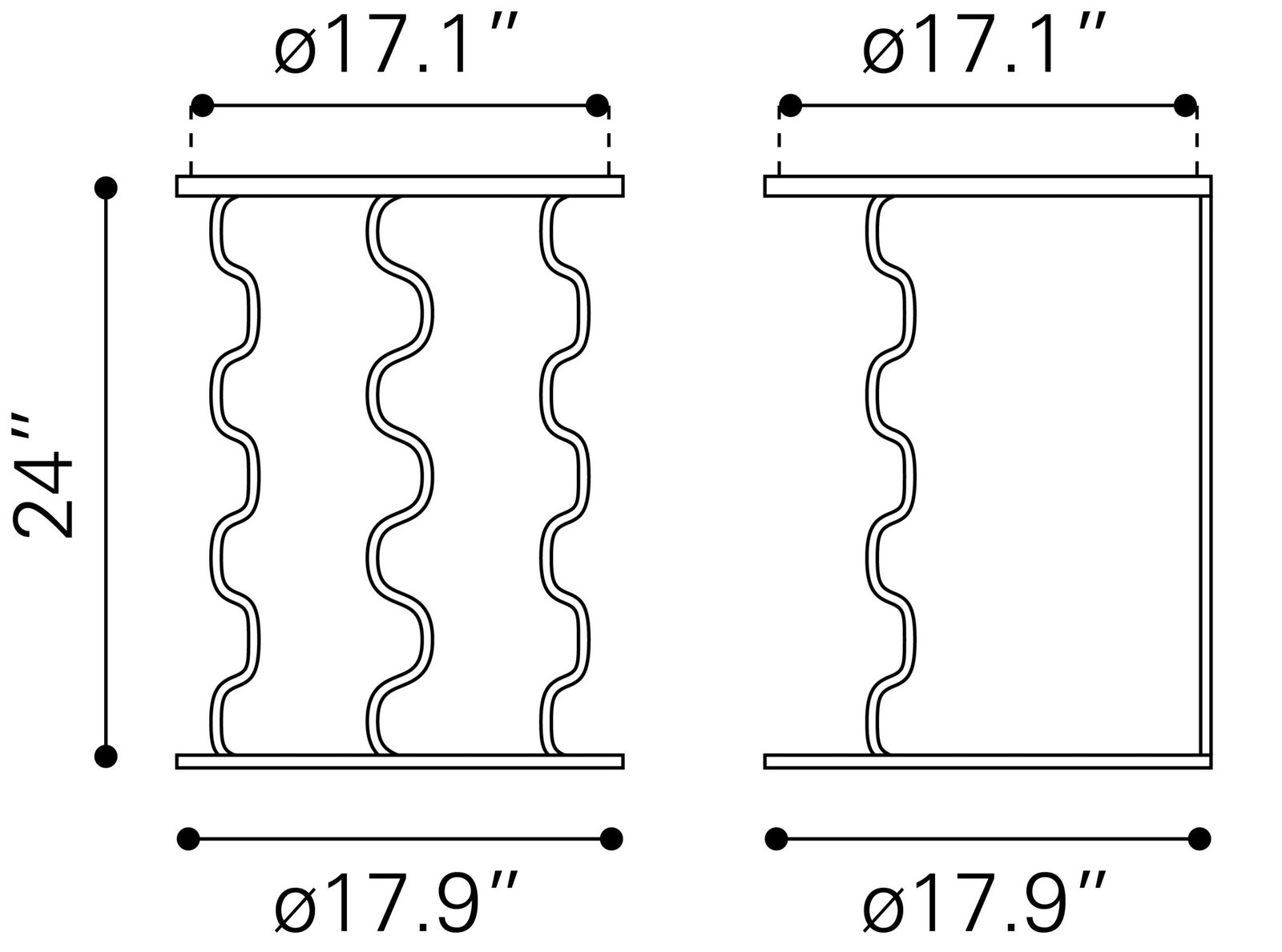 Bastia Side Table Black - Image 7