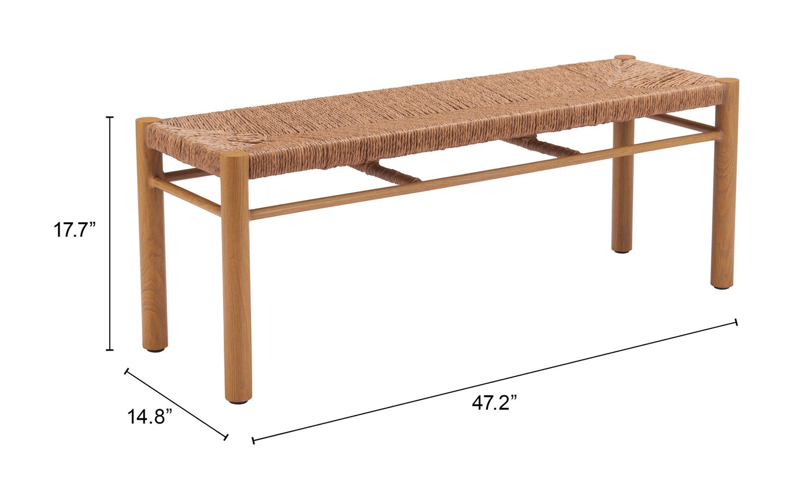 Iska Bench Natural - Image 9