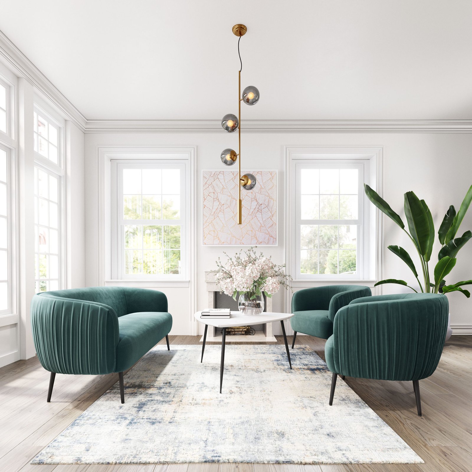 Zatara Ceiling Lamp Brass - Image 3