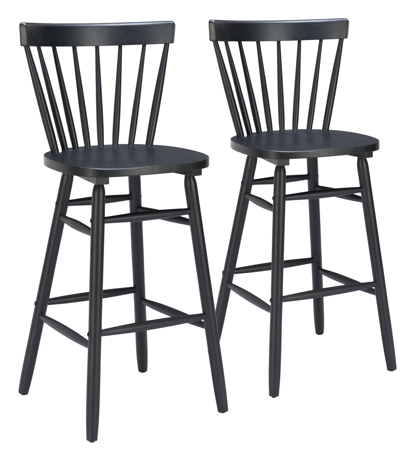 Tyce Barstool (Set of 2) Black - Image 9