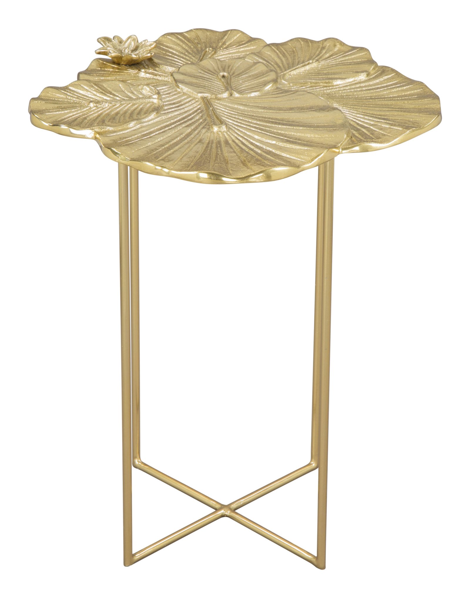 Lotus Side Table Gold - Image 3