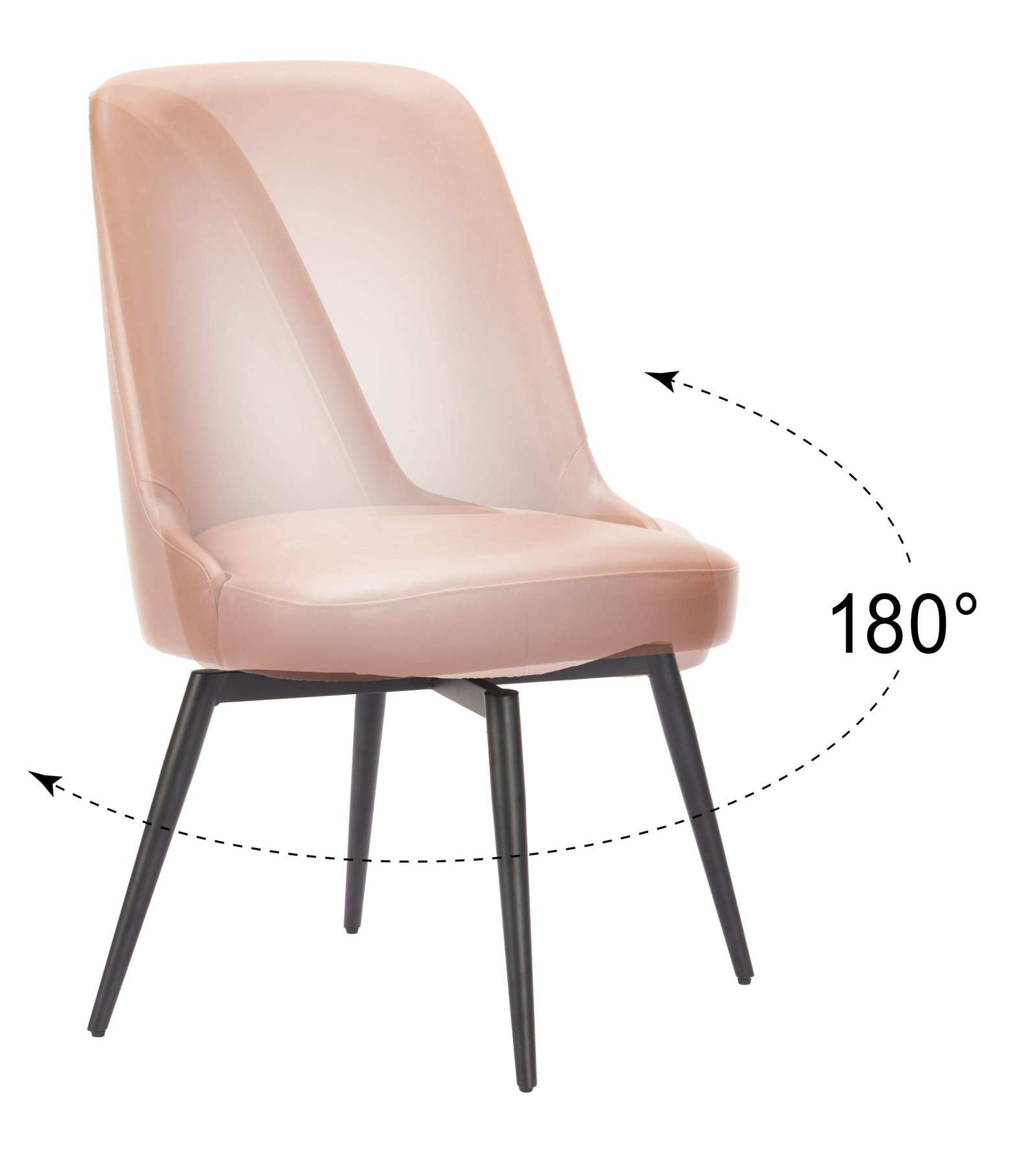 Keppel Swivel Dining Chair (Set of 2) Brown - Image 7