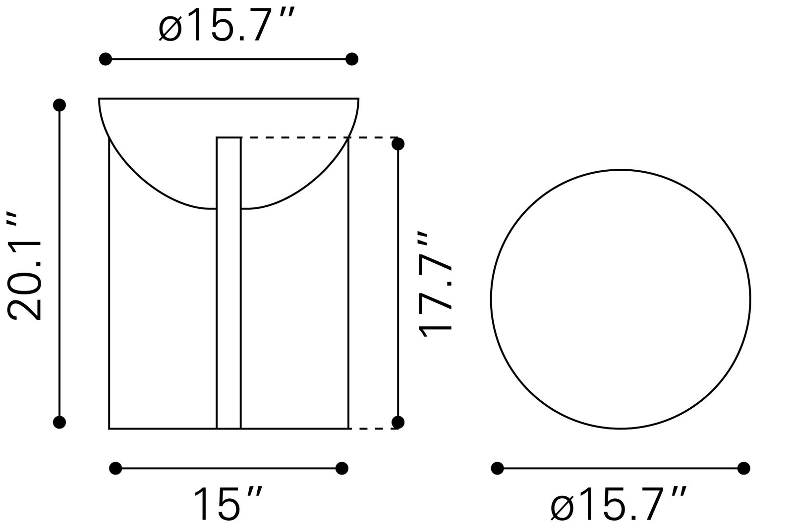 Tume Side Table Black - Image 8