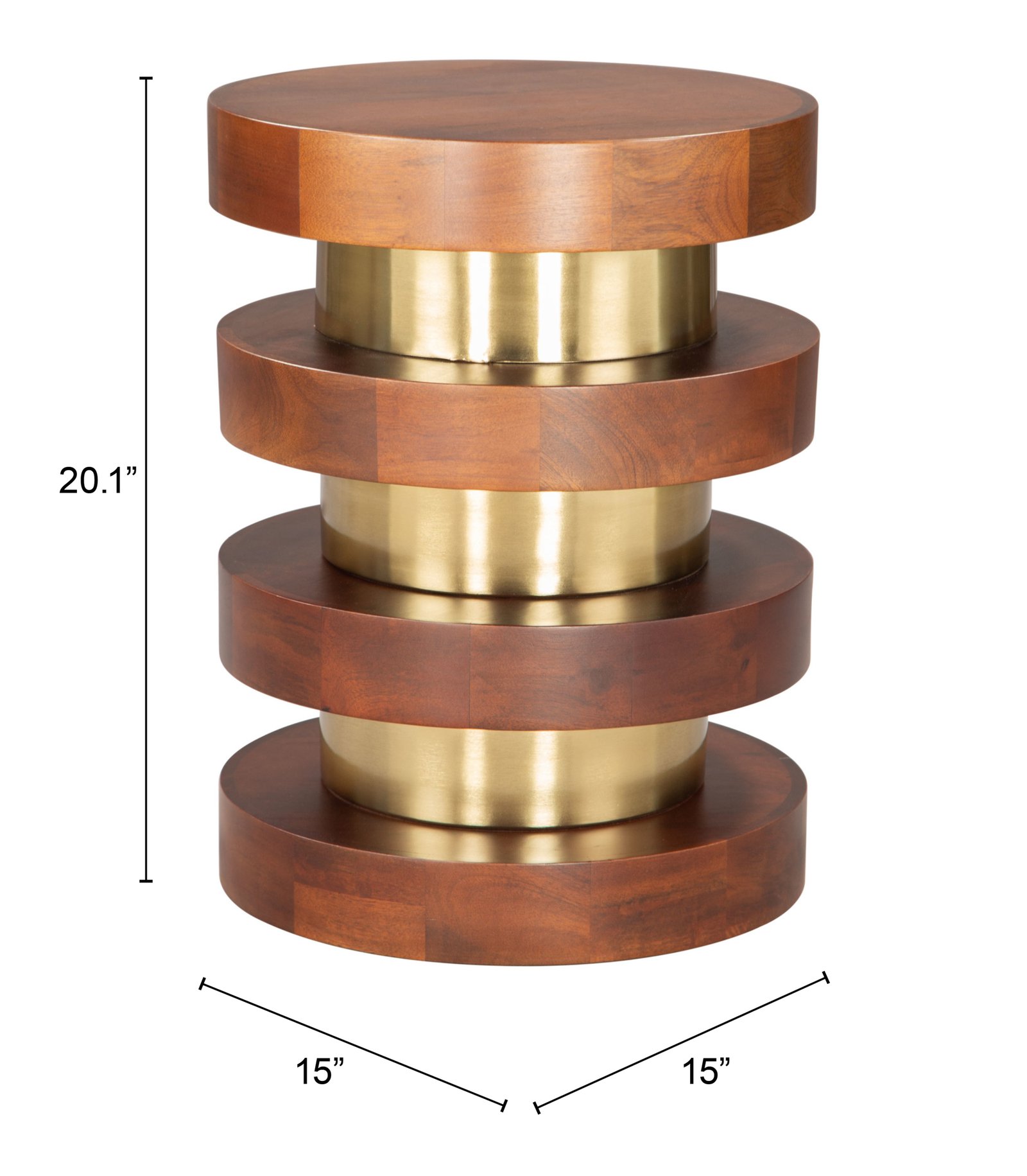 Marigot Side Table Walnut - Image 10