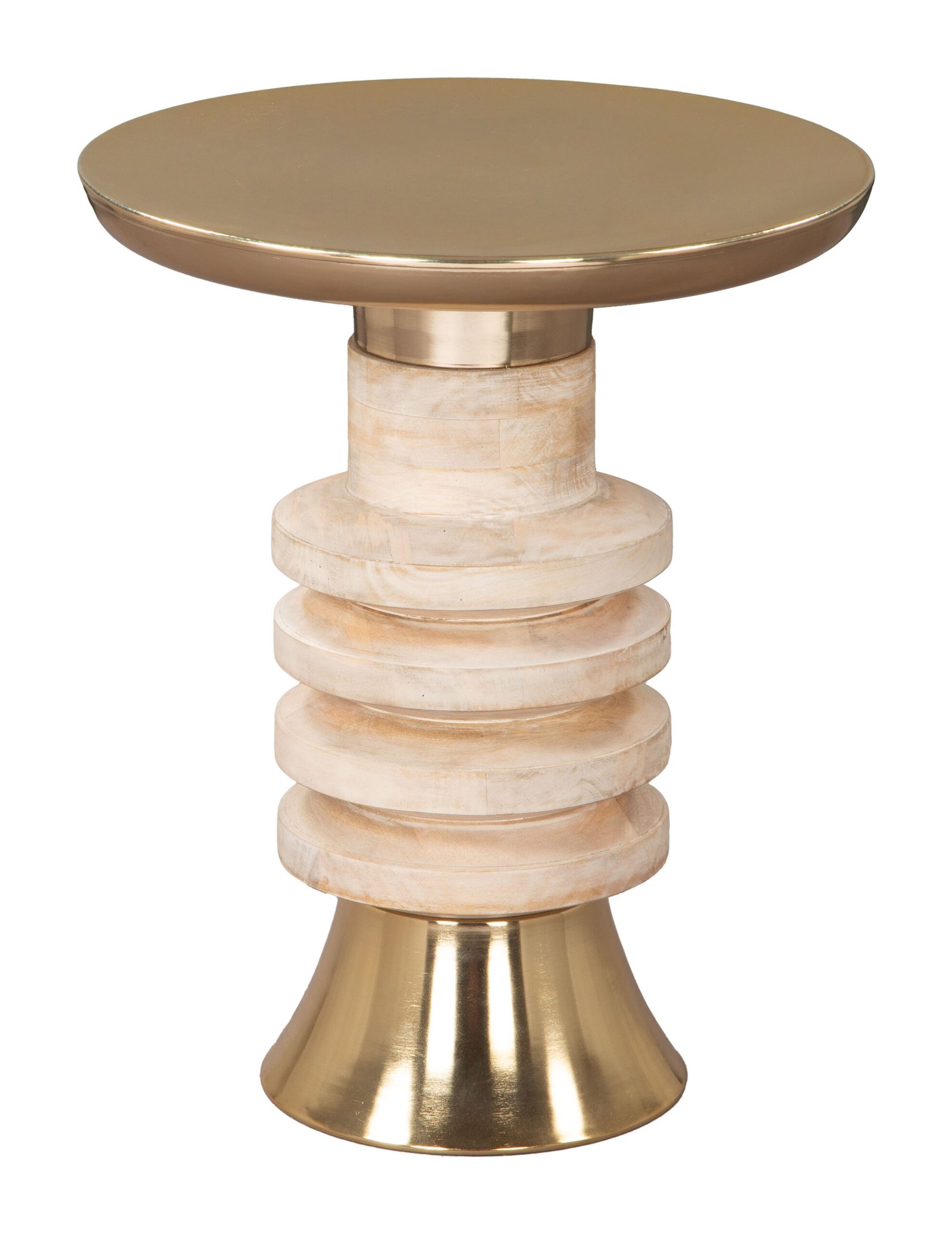 Ringar Side Table Gold & Natural - Image 3