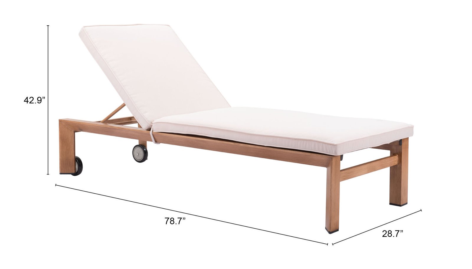Cozumel Lounge Chair Beige & Natural - Image 12