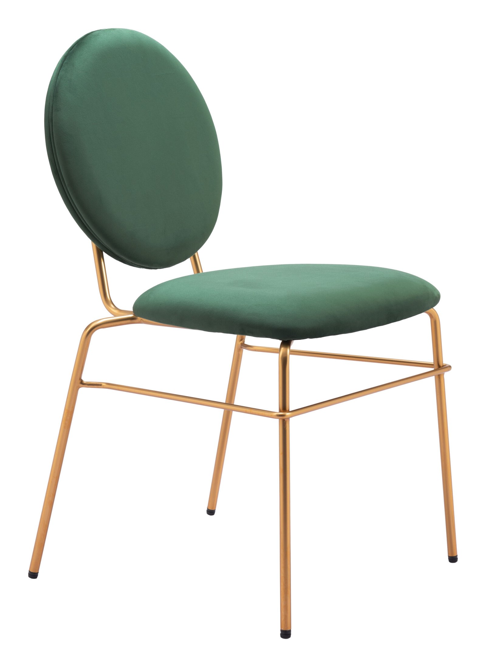 Odessa Dining Chair (Set of 2) Green & Gold - Image 8