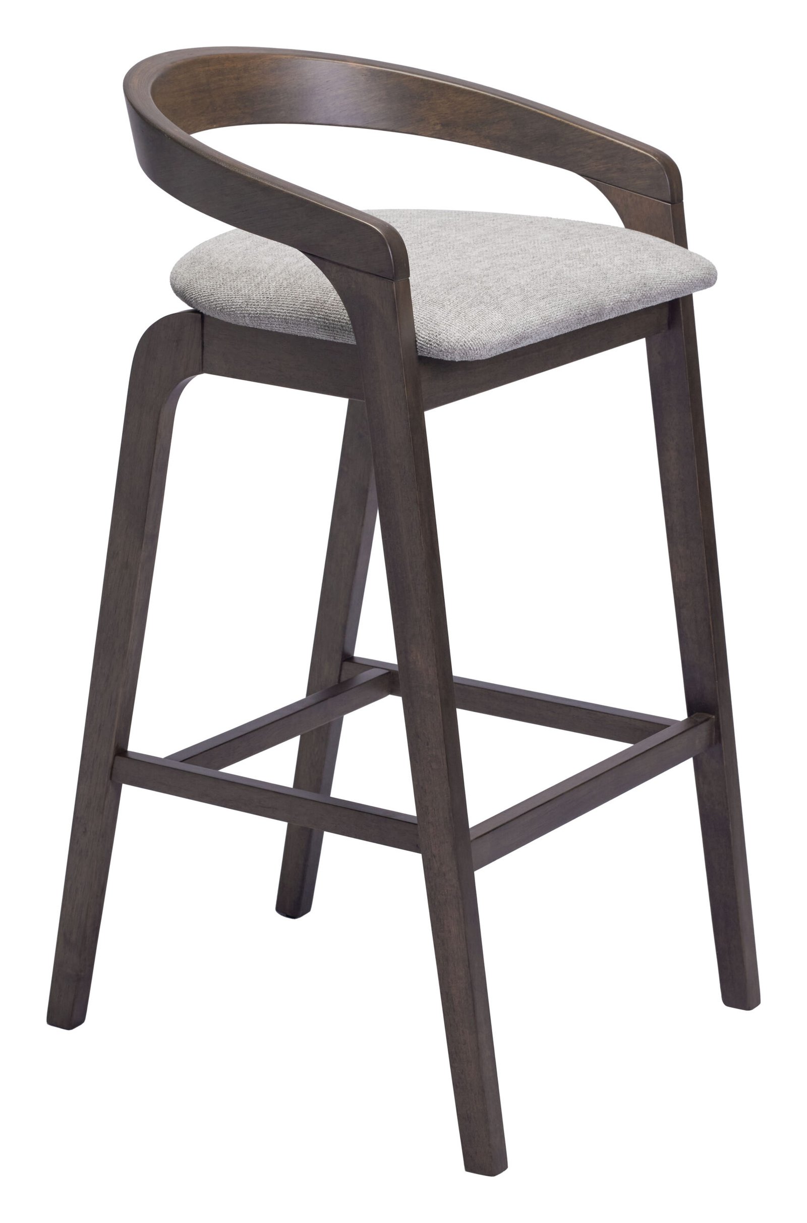 Troy Barstool (Set of 2) Dove Gray & Espresso - Image 6