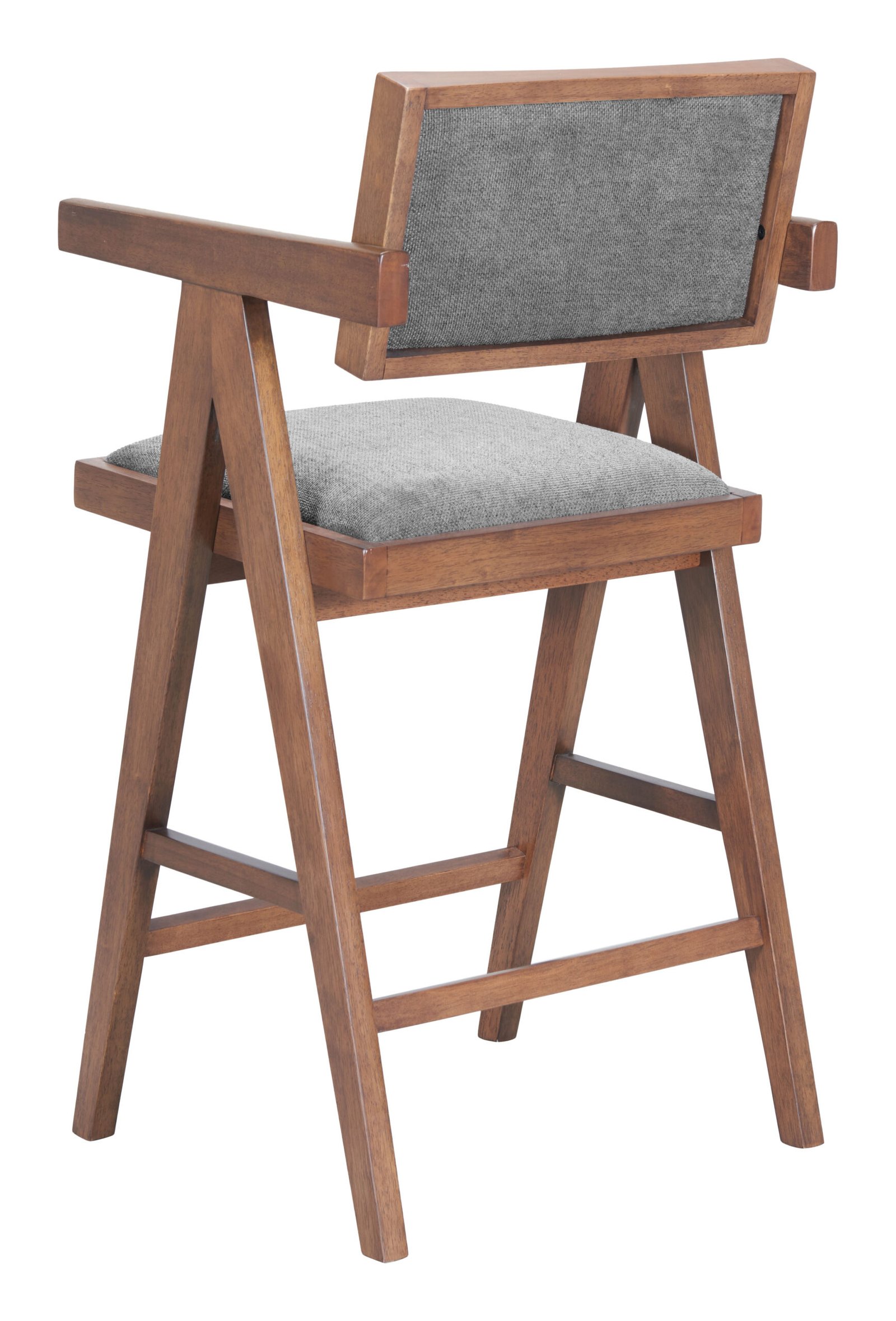 Delhi Counter Stool (Set of 2) Gray & Walnut - Image 5