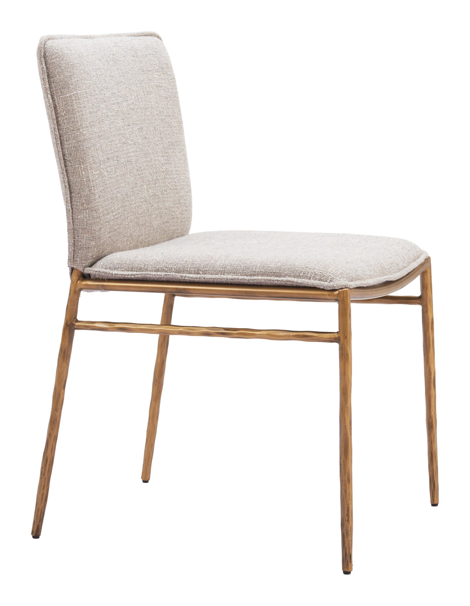 Nordvest Dining Chair Beige & Gold - Image 8