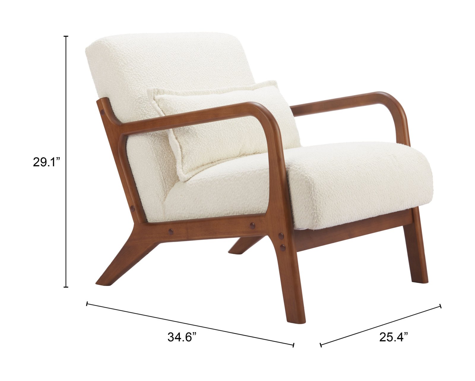 Macio Accent Chair Cream - Image 9