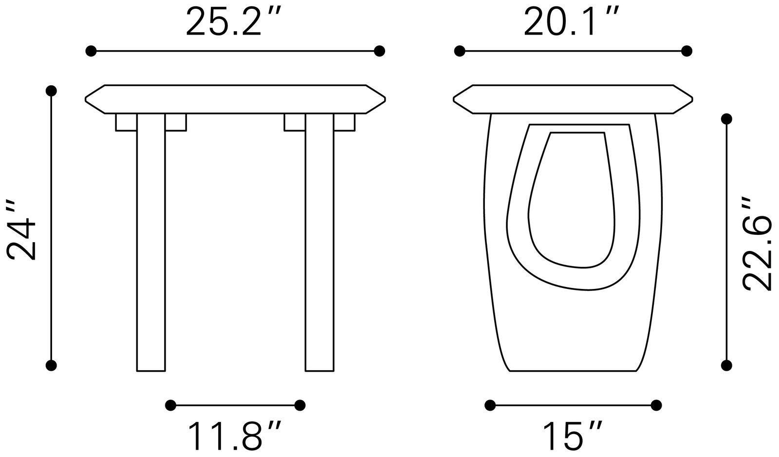 Arasan Accent Table Black - Image 8