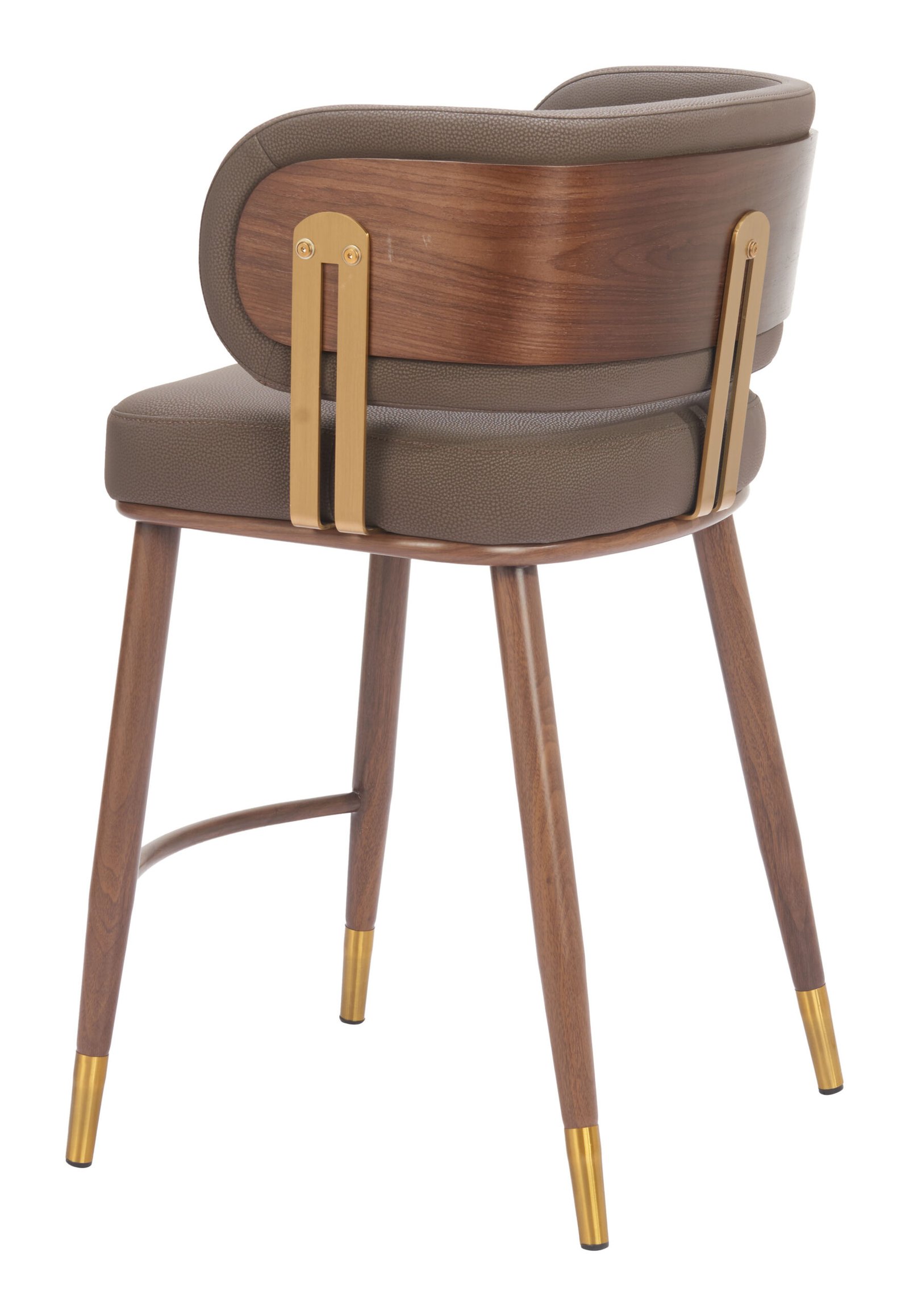 Brew Counter Stool Brown & Walnut - Image 5